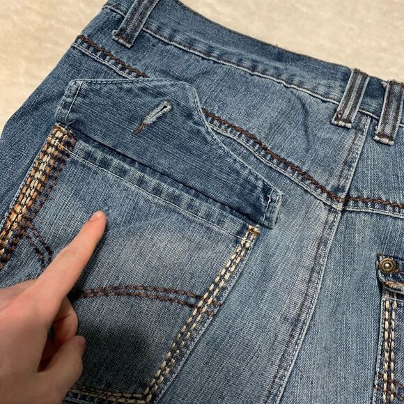 Phat Farm Mens Straight Ripped Denim Jeans‎ Size 38x33 Pants Y2K - Picture 9 of 9